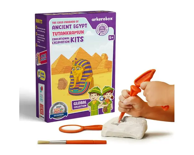 Arkerobox - Set arheologic educational si puzzle 3D, Egiptul Antic, Tutankhamon