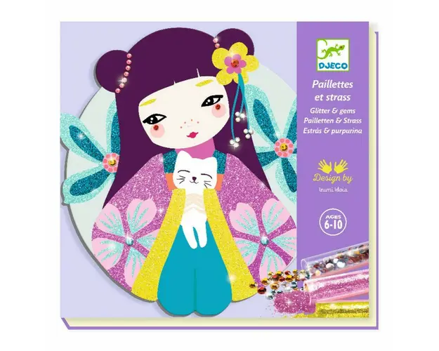 Djeco - Atelier creativ cu sclipici Onnanoko,