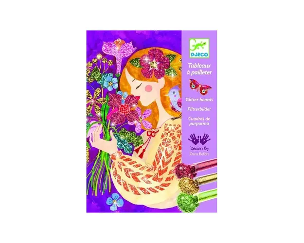 Djeco - Atelier creativ cu sclipici, Parfumul florilor