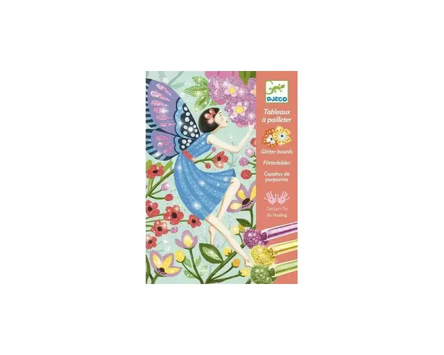 Djeco - Set creativ Zane , Cu sclipici