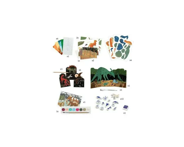 Djeco - Set creativ Lumea dinozaurilor