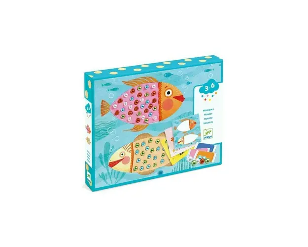 Djeco - Atelier creativ , Mozaic cu plastilina si margele