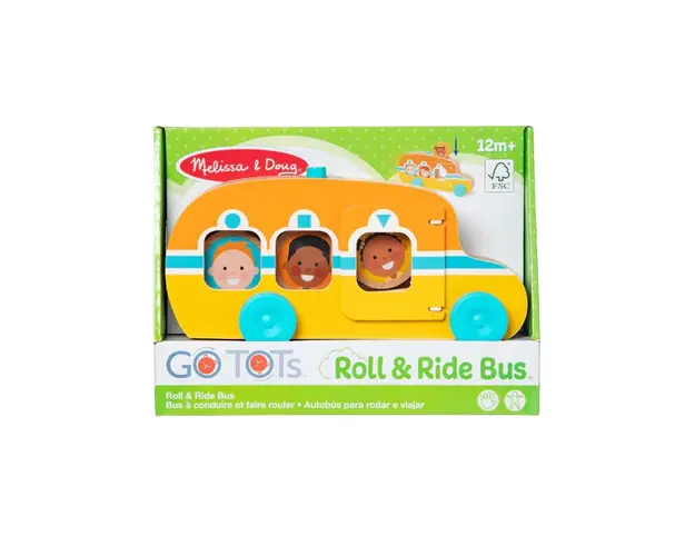 Autobuz de jucarie din lemn cu accesorii colectia Rostogol GO TOTs