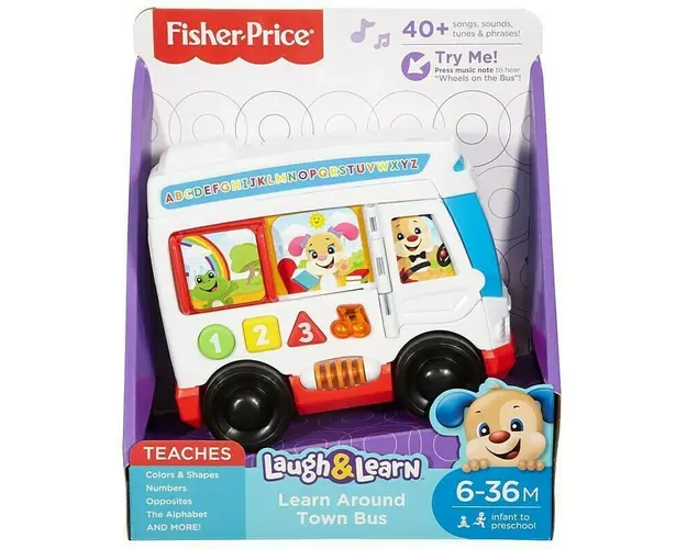 Fisher Price - Autobuz Laugh&Learn Cu sunete, Cu lumini
