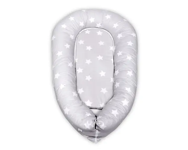 Baby Nest 3in1, 110x70x15 cm, husa bumbac ranforce, Grey