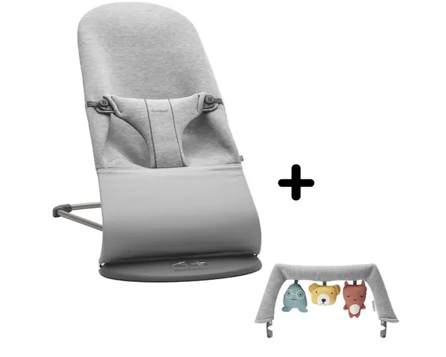 BabyBjorn - Balansoar Bliss 3D Jersey , Light , Cu bara detasabila, Gri