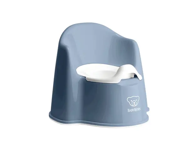 BabyBjorn - Olita cu protectie spate Potty Chair Deep blue/White