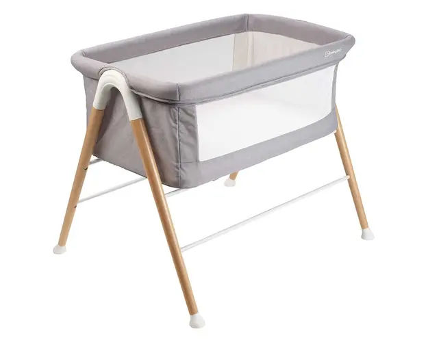 BabyGo - Patut cu cadru din Lemn Goodnight Grey