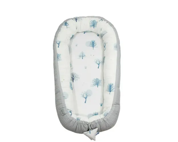 Tiny star - Babynest Magic&Grey, cuib pentru bebelusi, ajustabil, portabil, reductor patut