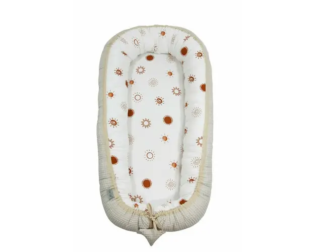 Tiny star - Babynest Sunshine&Beige, cuib pentru bebelusi, ajustabil, portabil, reductor patut