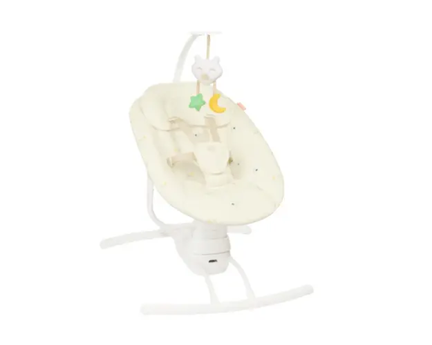 Badabulle - Leagan cu balansare stanga-dreapta, Crem