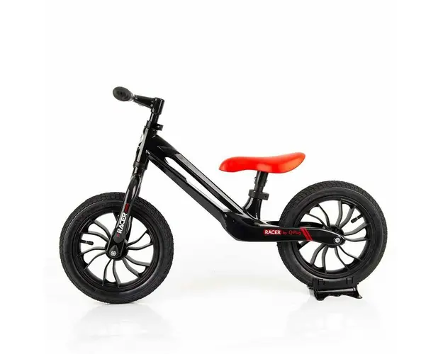 Balance bike Qplay Racer negru/rosu