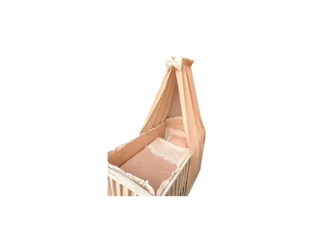 Baldachin din bumbac pentru umbra 240 cm Deseda 120x60 cm Crem cu alb