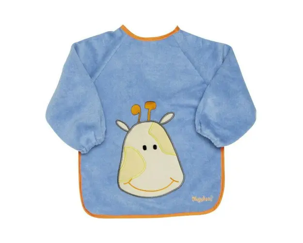 Baveta cu maneca frotir/pvc Blue Girafa 39x30 cm A Haberkorn