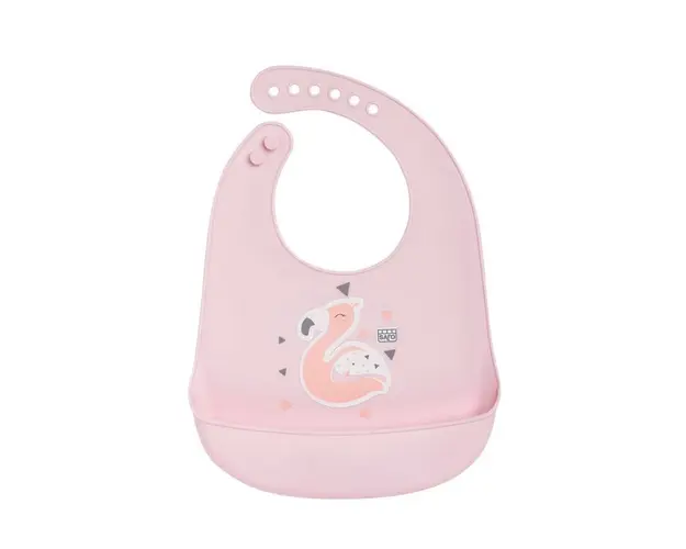 Baveta din Silicon YUM Flamingo