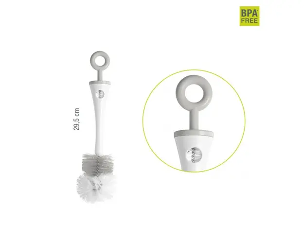Perie biberoane 2 in 1 cu suport