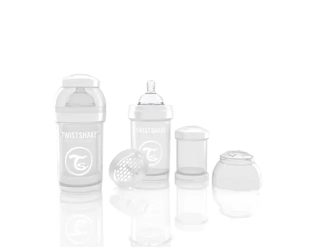 Biberon Twistshake Anti - Colici 180 ml Alb