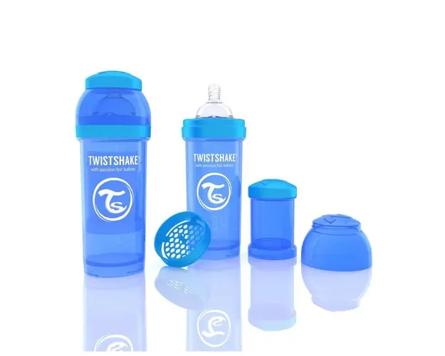 Biberon Twistshake Anti - Colici 260 ml Albastru