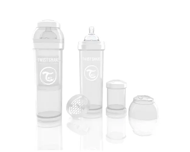 Biberon Twistshake Anti - Colici 330 ml Alb