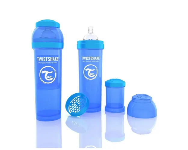 Biberon Twistshake Anti - Colici 330 ml Albastru