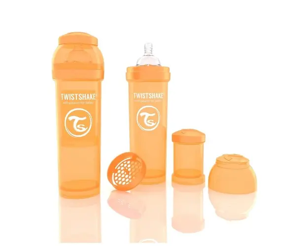 Biberon Twistshake Anti - Colici 330 ml Portocaliu