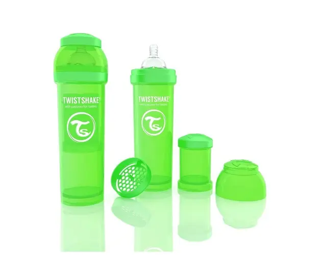 Biberon Twistshake Anti - Colici 330 ml Verde