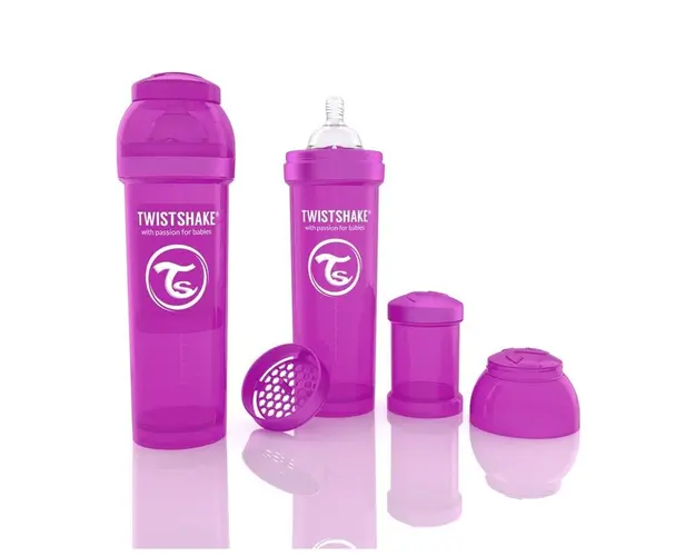 Biberon Twistshake Anti - Colici 330 ml Violet