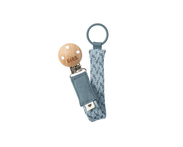 Bibs - Lantisor clip pentru suzeta, Petrol/Baby Blue