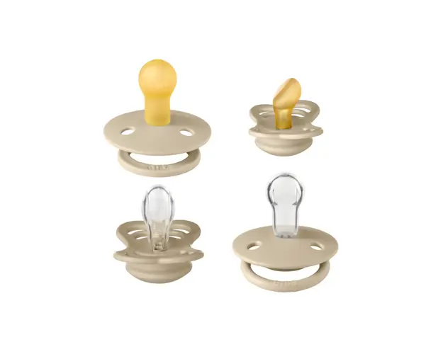 BIBS - Set 4 suzete Try-it collection 0 luni +-Vanilla