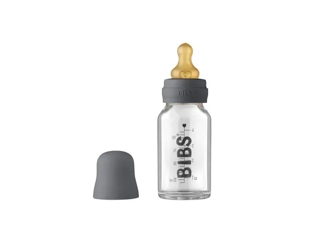 BIBS - Set complet biberon din sticla anticolici, 110 ml, Iron