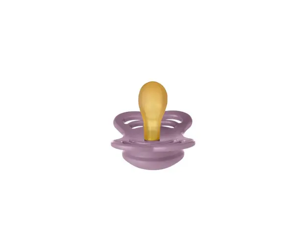 BIBS - Suzeta Supreme Latex, tetina simetrica, 0 luni +-Mauve
