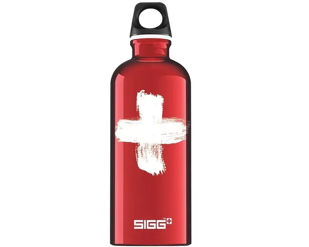 Sigg - Bidon Swiss 600 ml din Aluminiu, Rosu