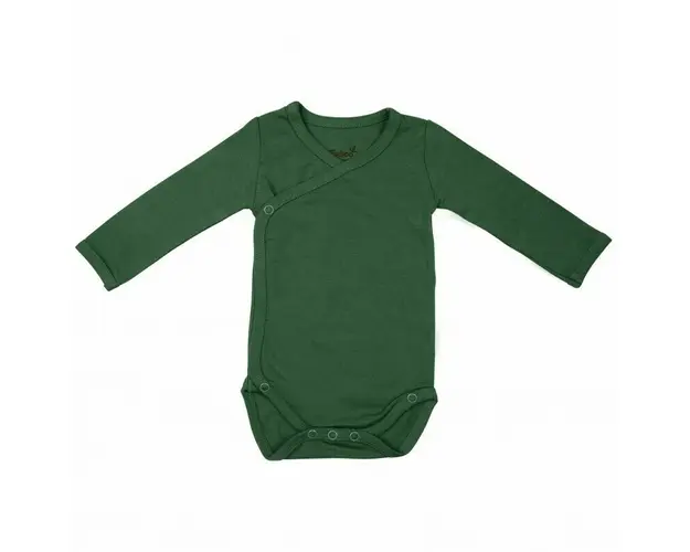 Body cu Maneca Lunga din Bambus Aspen Green 50-56