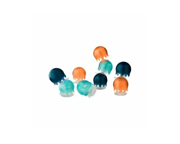 Boon - , Jucarie de baie bebelus, set 9 piese: meduze cu ventuze Jellies, nu contine ftalati