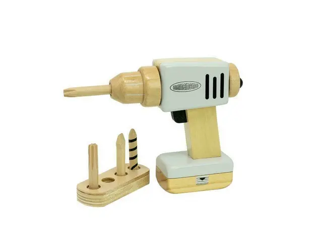 Bormasina de jucarie, din lemn, MAMAMEMO