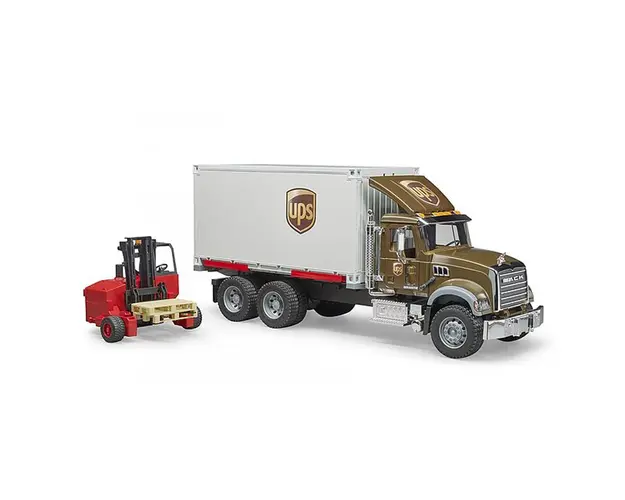 Bruder - Camion Ups Mack Granite Cu Stivuitor