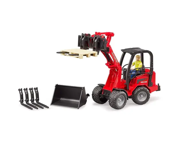 Bruder - Incarcator Compact Schaffer 2034 Cu Figurina Si Accesorii