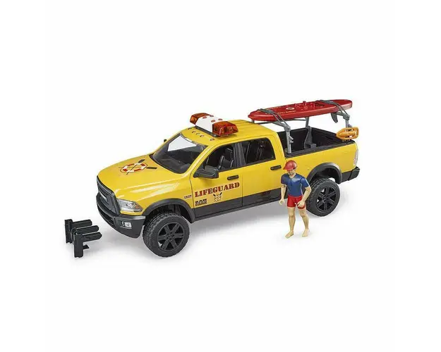 Bruder - Masina Lifeguard Ram 2500 Cu Figurina Si Caiac