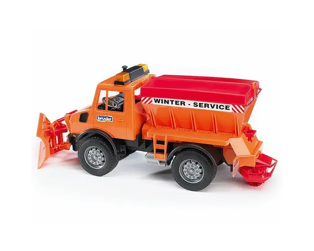 Bruder - Utilaj Zapada Mercedes Benz Unimog Cu Plug