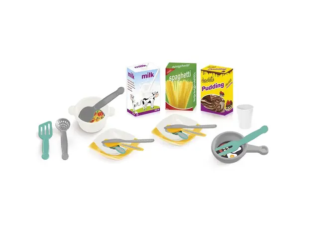 Bucatarie cu accesorii pentru copii pastel