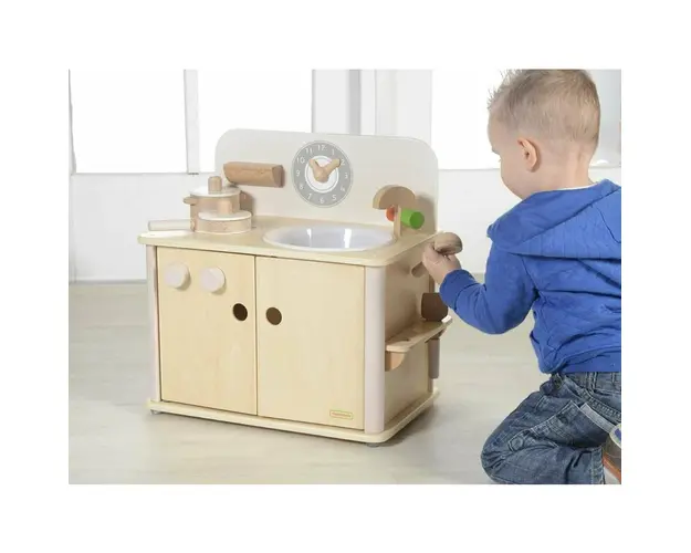 Bucatarie de jucarie, din lemn, +3 ani, Masterkidz