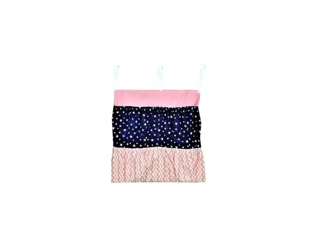 Buzunar organizator patut bebe 60x60 cm Deseda Bleumarin roz