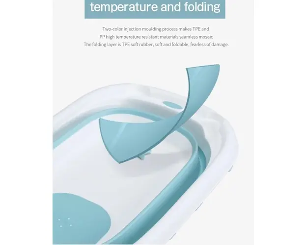 Cadita pliabila Little Mom Fold Blue