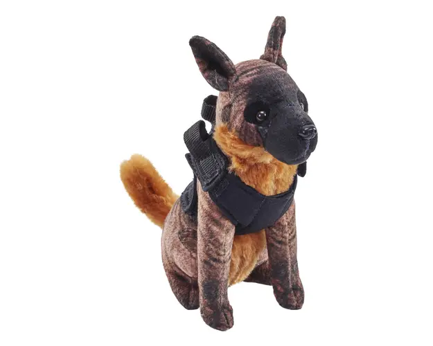 Caine de salvare cu sunet CIOBANESC BELGIAN - Jucarie Plus Wild Republic 14 cm