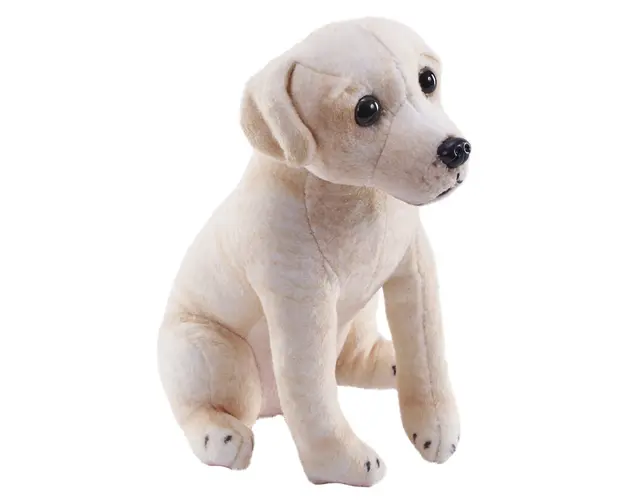 Caine de salvare cu sunet LABRADOR AURIU- Jucarie Plus Wild Republic 14 cm