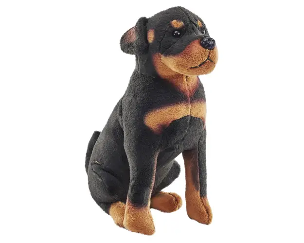 Caine de salvare cu sunet ROTTWEILER - Jucarie Plus Wild Republic 14 cm