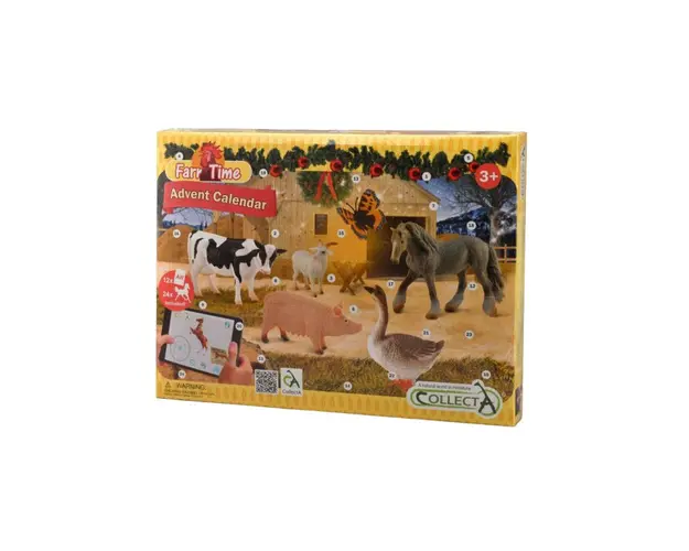Collecta - Calendar de Craciun cu figurine pictate manual Viata la ferma 84178