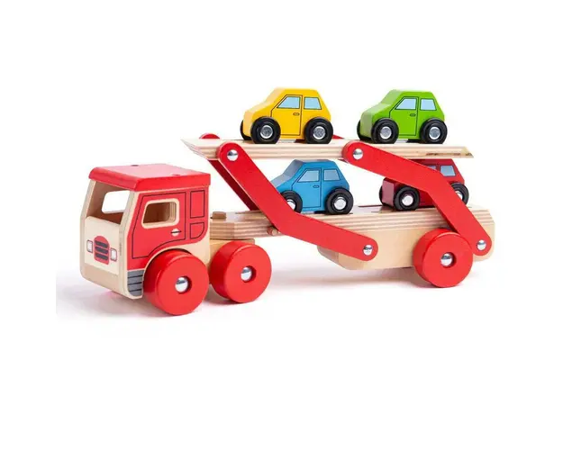 Camion cu platforma pentru masinute