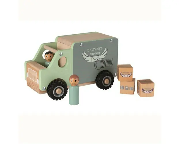 Camion din lemn pentru transport marfa, Egmont toys