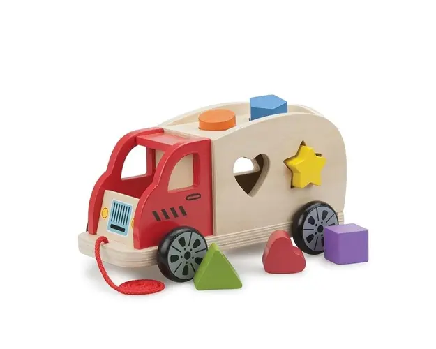 New classic toys - Camion Shape Sorter cu 6 forme
